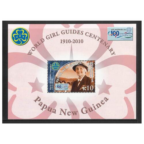 Papua New Guinea 2010 Centenary of Girl Guiding Mini Sheet of K10 Stamps MUH SG MS1390