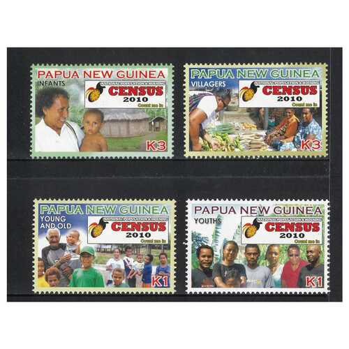 Papua New Guinea 2010 National Census Set of 4 Stamps MUH SG1397/400