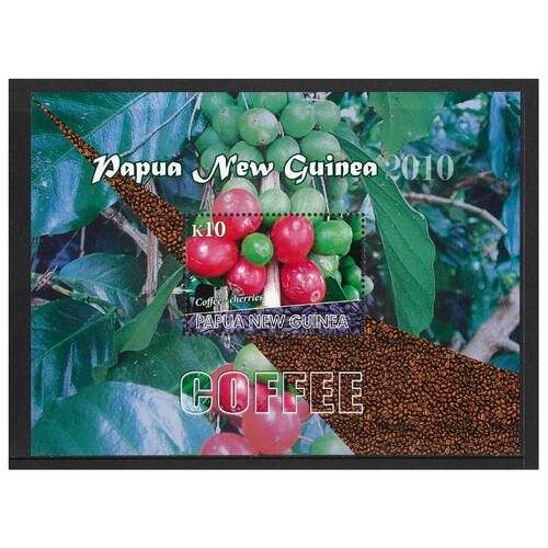 Papua New Guinea 2010 Coffee Mini Sheet of K10 Stamp MUH SG MS1419