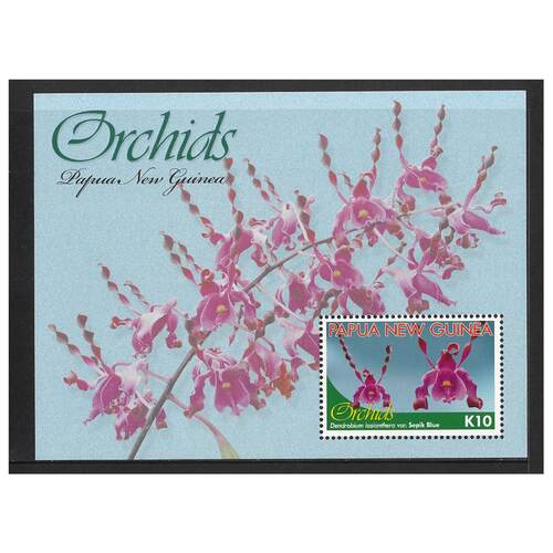 Papua New Guinea 2010 Orchids Mini Sheet of K10 Stamp MUH SG MS1437