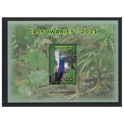 Papua New Guinea 2011 Southern Cassowary/Birds Mini Sheet of K10 Stamp MUH SG MS1519