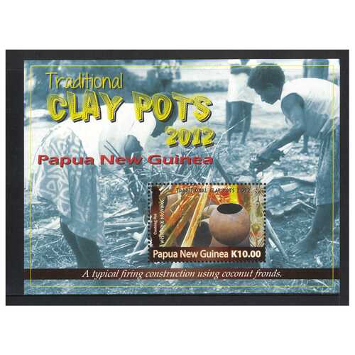 Papua New Guinea 2012 Traditional Clay Cooking Pots Mini Sheet of K10 Stamp MUH SG MS1567