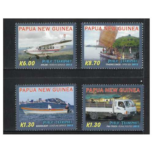 Papua New Guinea 2013 Public Transport Set of 4 Stamps MUH SG1607/10