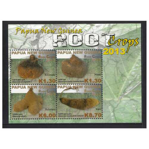 Papua New Guinea 2013 Root Crops Mini Sheet of 4 Stamps MUH SG MS1629