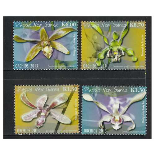 Papua New Guinea 2013 Orchids Set of 4 Stamps MUH SG1631/34