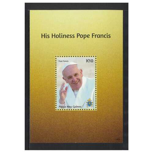 Papua New Guinea 2014 Pope Francis Mini Sheet of K10 Stamp MUH SG MS1723