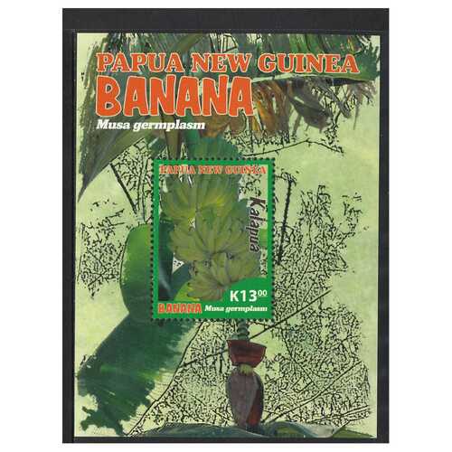 Papua New Guinea 2017 Edible Plants Banana Mini Sheet of K13 Stamp MUH