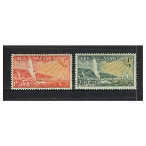 New Zealand 1951 Health Issue Yachts Set/2 Stamps MUH SG708/09