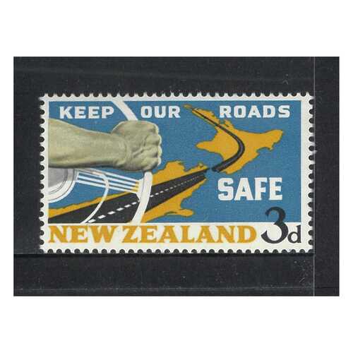 New Zealand 1964 (SG821) Road Safety Campaign 3d Stamp MUH