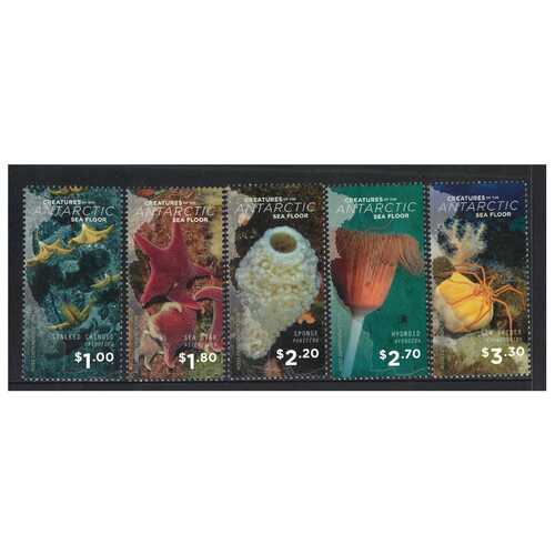 Ross Dependency 2016 (SG160/64) Creatures of Antarctic Sea Floor Set of 5 Stamps MUH
