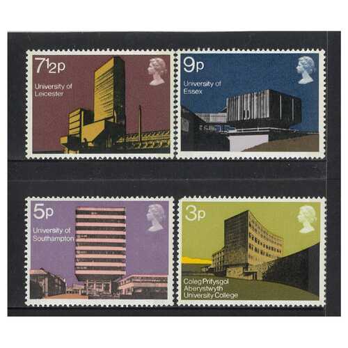 Great Britain 1971 British Architecture 2nd Series/Modern University Buildings Set of 4 Stamps SG890/93 MUH