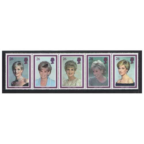 Great Britain 1998 Diana/Princess of Wales Commemoration Set of 5 Stamps SG2021/25 MUH