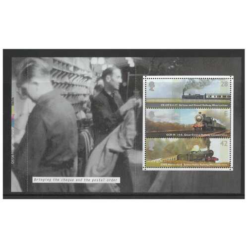 Great Britain 2004 Classic Locomotives CR Class 439 Booklet Pane of 3 Stamps SG2418a MUH