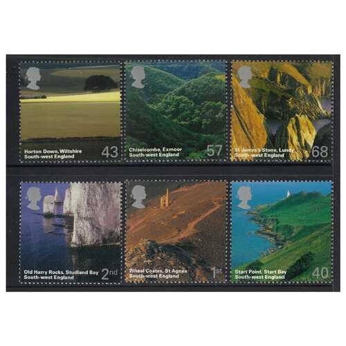 Great Britain 2005 A British Journey South West England Set of 6 Stamps SG2512/17  MUH 