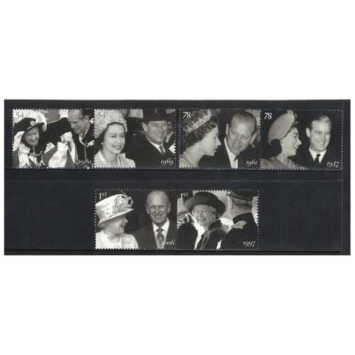 Great Britain 2007 Diamond Wedding/QEII & Duke of Edinburgh Set of 6 Stamps SG2780/85 MUH 