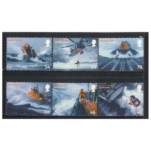 Great Britain 2008 Rescue at Sea Set of 6 Stamps SG2825/30 MUH 