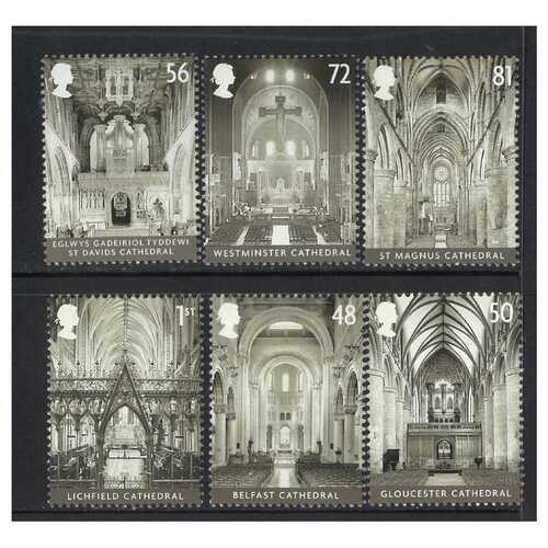 Great Britain 2008 Cathedrals Set of 6 Stamps SG2841/46 MUH 