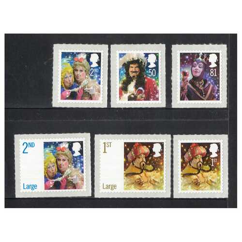 Great Britain 2008 Christmas Set of 6 Self-adhesive Stamps SG2876/81 MUH 