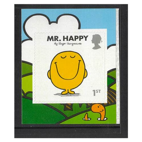 Great Britain 2016 Mr. Men and Little Miss/"Mr. Happy" Self-adhesive Stamp SG3902 MUH 