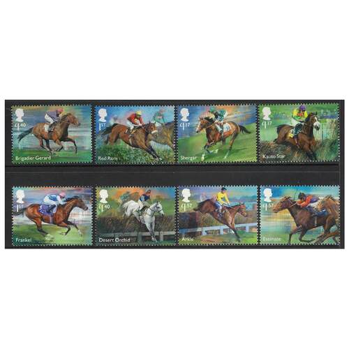 Great Britain 2017 Racehorse Legends Set of 8 Stamps SG3940/47 MUH 