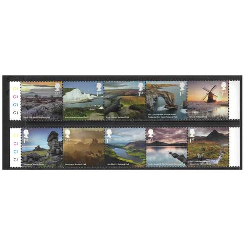 Great Britain 2021 National Parks Set of 10 Stamps SG4464/73 MUH 