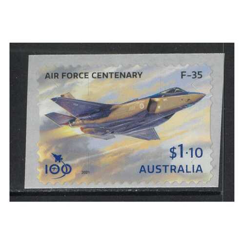 Australia 2021 Royal Australian Air Force Centenary - $1.10 F-35A Self-adhesive ex Coil MUH 