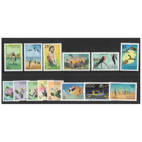 Nauru 1973 Flora & Fauna Set of 14 Stamps SG99/112 MUH