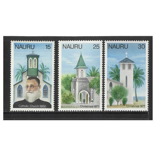 Nauru 1977 Christmas Set of 3 Stamps SG165/67 MUH