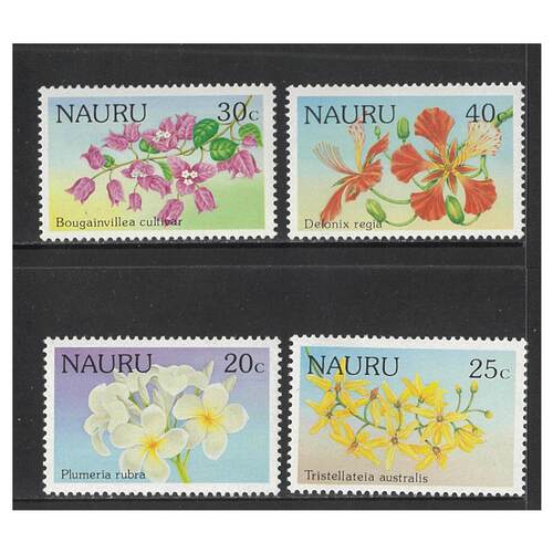 Nauru 1986 Flowers Set of 4 Stamps SG340/43 MUH