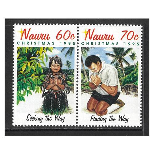 Nauru 1995 Christmas Set of 2 Stamps SG446/47 MUH