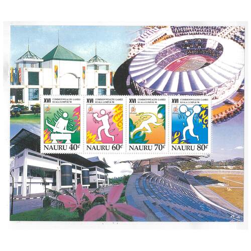 Nauru 1998 16th Commonwealth Games Kuala Lumpur Mini Sheet SG MS487 MUH