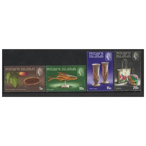Pitcairn Islands 1968 Handicrafts 1st Series Set of 4 Stamps SG88/91 MUH