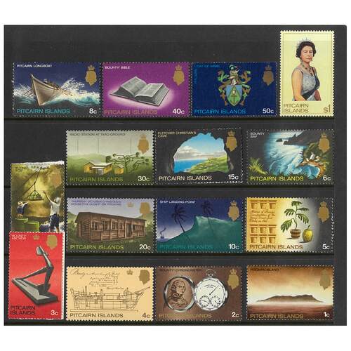 Pitcairn Islands 1969 Definitives/Pictorials Set of 15 Stamps SG94a/106 MUH