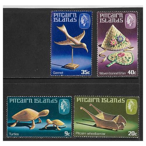 Pitcairn Islands 1980 Handicrafts 2nd Series Set of 4 Stamps SG207/10 MUH