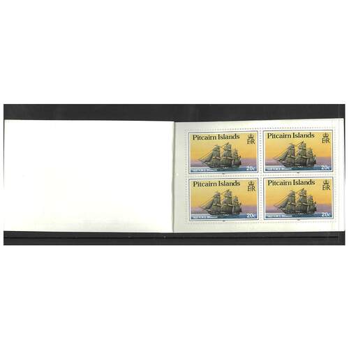 Pitcairn Islands 1990 Ships - Booklet 4x20c & 4x90c Stamps MUH