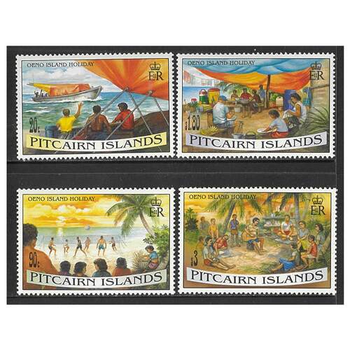 Pitcairn Islands 1995 Oeno Island Holiday Set of 4 Stamps SG474/77 MUH