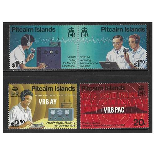 Pitcairn Islands 1996 Amateur Radio Operations Set of 4 Stamps SG500/03 MUH