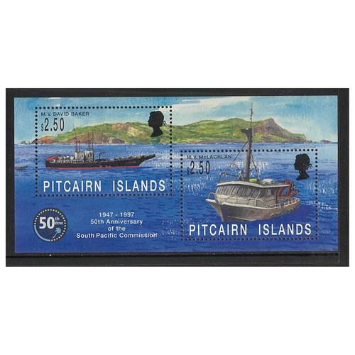 Pitcairn Islands 1997 50th Anniv of South Pacific Commission Mini Sheet SG MS511 MUH