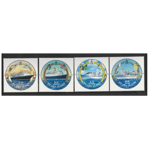 Pitcairn Islands 2001 Cruise Ships Set of 4 Stamps SG587/90 MUH