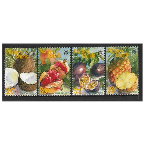 Pitcairn Islands 2001 Tropical Fruit Set of 4 Stamps SG591/94 MUH