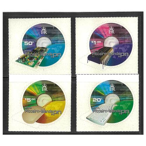 Pitcairn Islands 2001 Introduction of Islands Internet Domain Name Set of 4 Stamps SG596/99 MUH