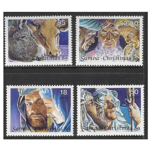 Samoa 1989 Christmas Set of 4 Stamps SG835/38 MUH