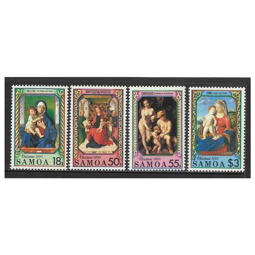 Samoa 1990 Christmas Set of 4 Stamps SG852/55 MUH