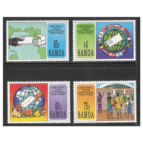 Samoa 1993 World Post Day Set of 4 Stamps SG903/06 MUH