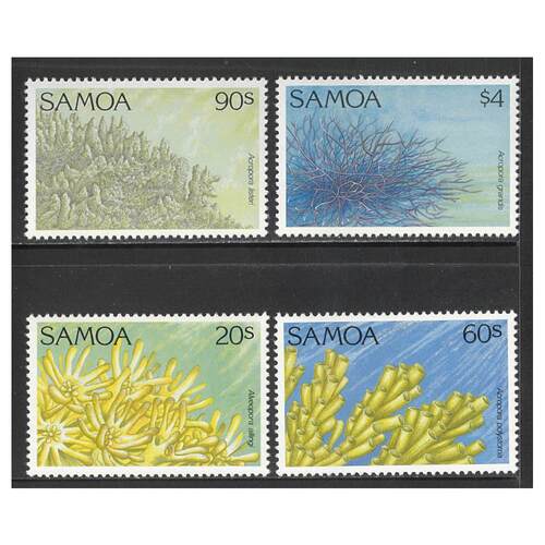 Samoa 1994 Corals Set of 4 Stamps SG912/15 MUH