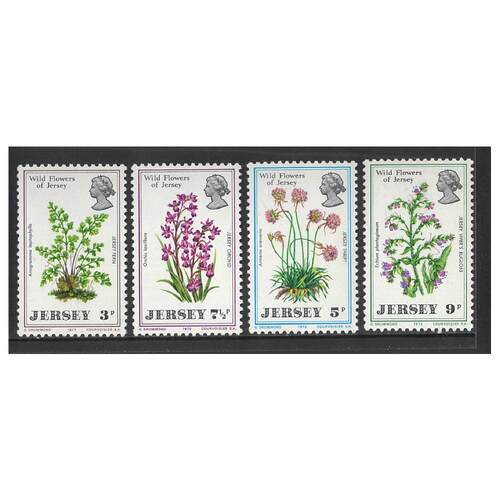 Jersey 1972 Wild Flowers Set of 4 Stamps SG69/72 MUH