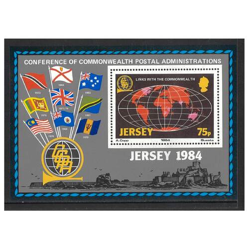 Jersey 1984 Links with Commonwealth Mini Sheet SG MS333 MUH