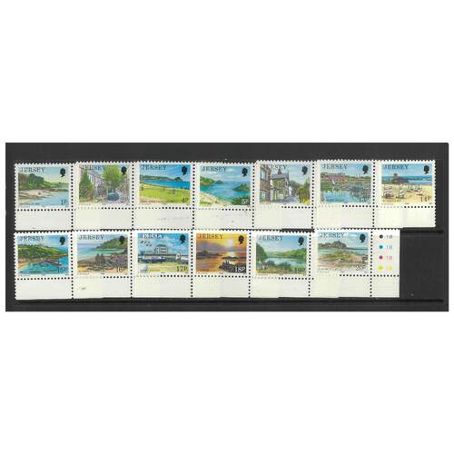 Jersey 1989 Jersey Scenes Part I Set of 13 Definitive Stamps SG468/80 MUH