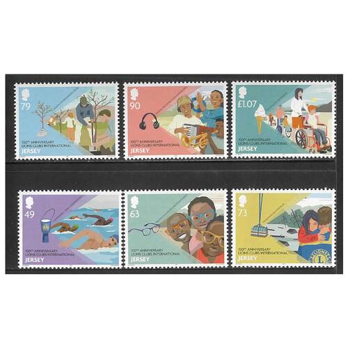 Jersey 2017 Centenary of Lions Clubs International Set of 6 Stamps SG2155/60 MUH