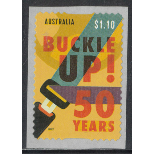 Australia 2022 Buckle Up! 50 Years Single Stamp Self-adhesive MUH